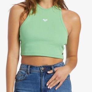 Roxy Green High Knit Top